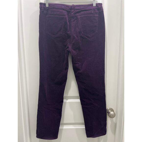 Eileen Fisher Petite Slim Plum Purple Corduroy Pants Sz 12P - Picture 5 of 7
